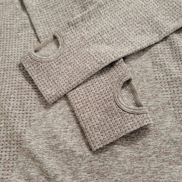 Gymshark Vital workout Athletic seamless longsleeves top purple wash marl small - Picture 12 of 12